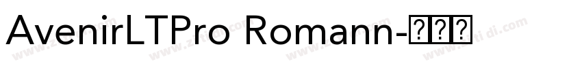 AvenirLTPro Romann字体转换
